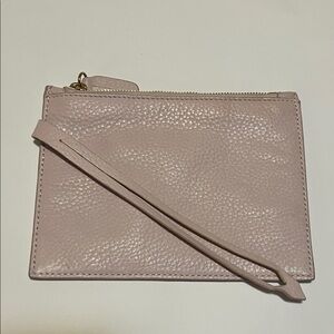 Isaac Mizrahi Light Pink Leather Wristlet